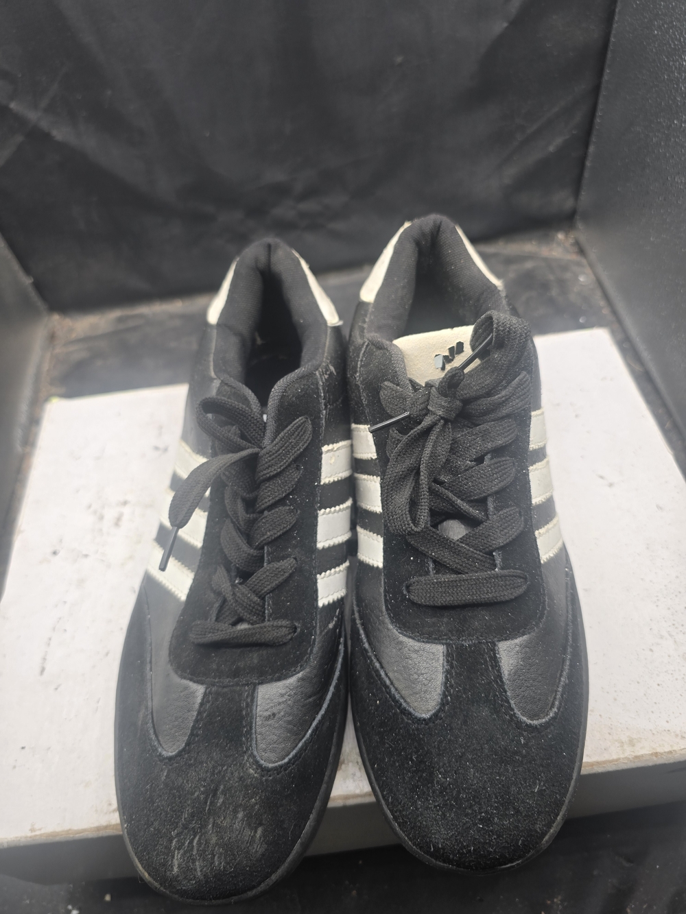 adidas Black and White Low-Top Sneakers